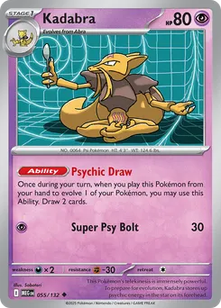Kadabra #55, Reverse Holo