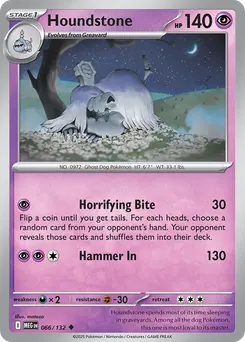 Houndstone #66, Reverse Holo