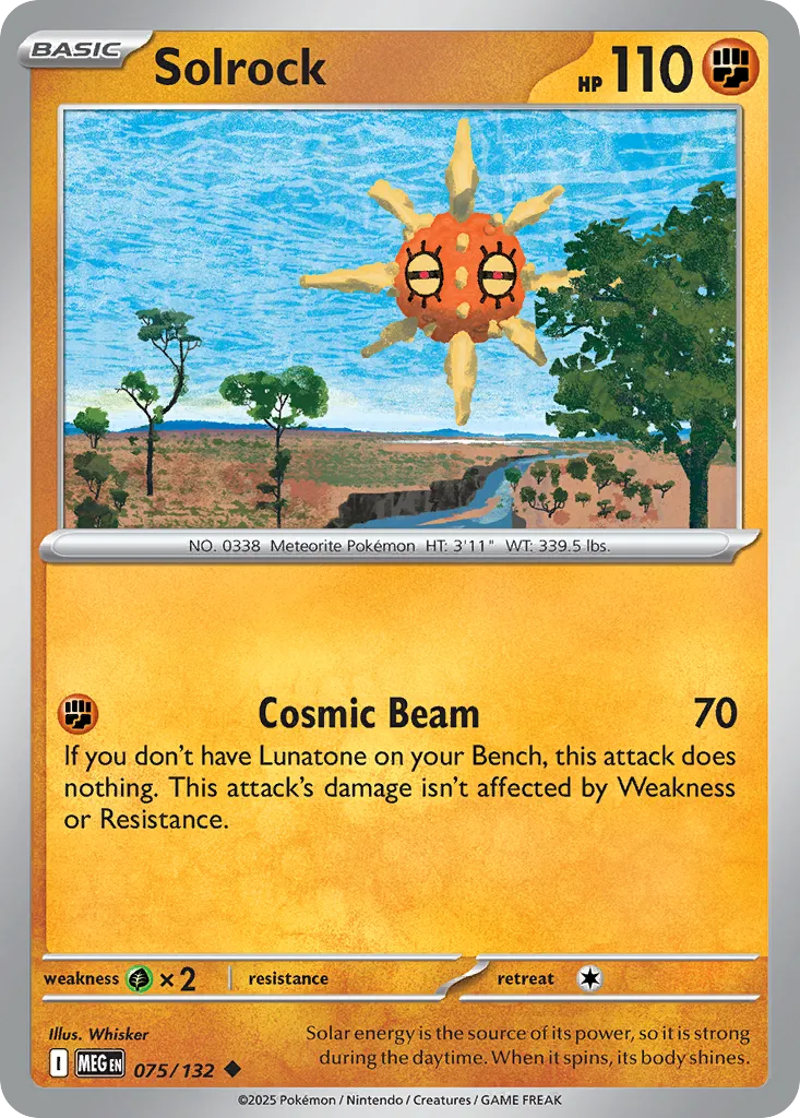 Solrock #75, Mega Evolution