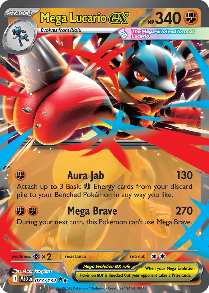 Mega Lucario ex #77, Mega Evolution