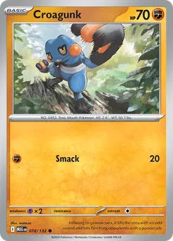 Croagunk #78, Reverse Holo
