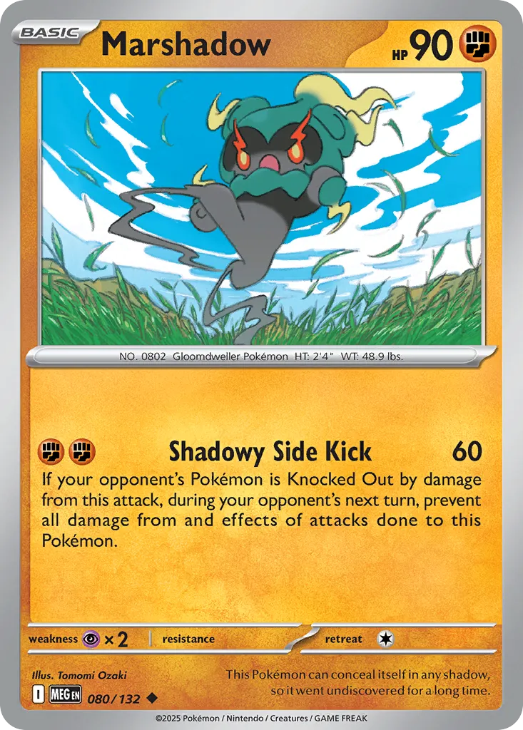 Marshadow #80, Mega Evolution Reverse Holo
