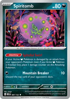 Spiritomb #87, Reverse Holo