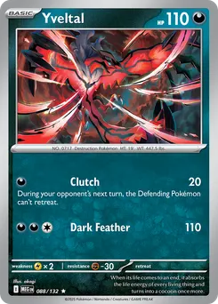 Yveltal #88, Reverse Holo