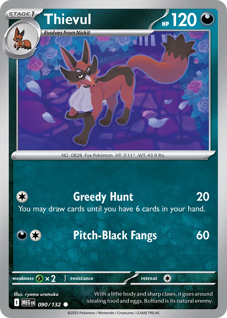 Thievul #90, Mega Evolution Reverse Holo