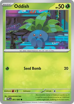 Oddish #1, Reverse Holo