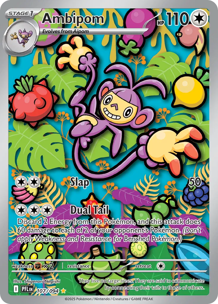 Ambipom #107, Phantasmal Flames