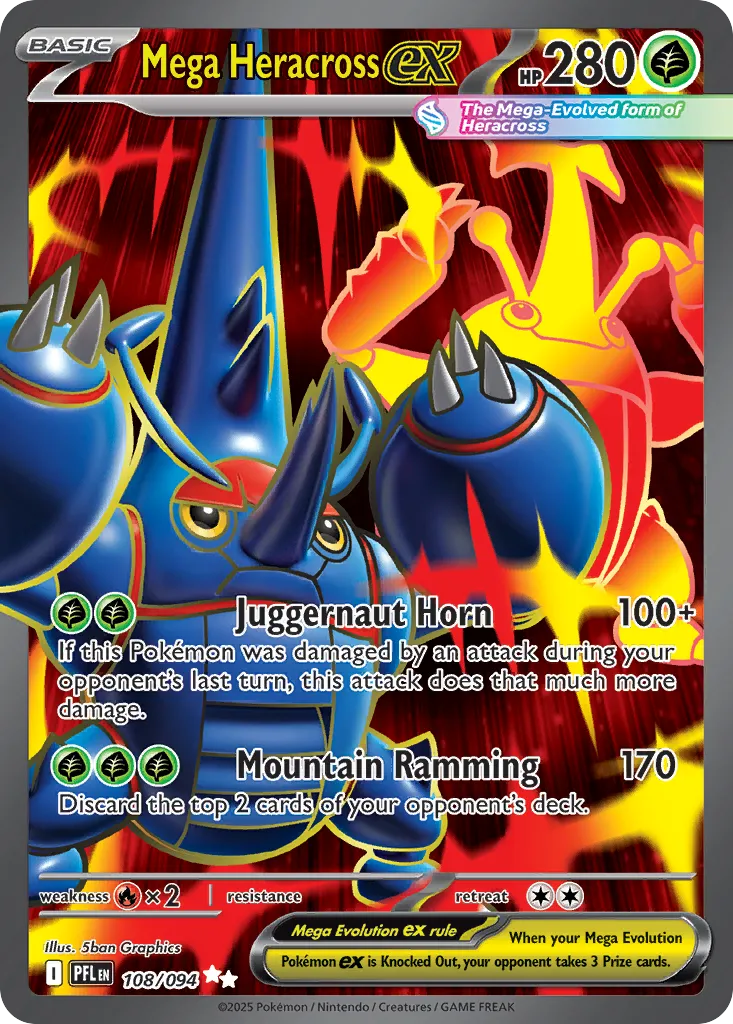 Mega Heracross ex #108, Phantasmal Flames