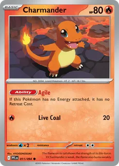 Charmander #11, Reverse Holo