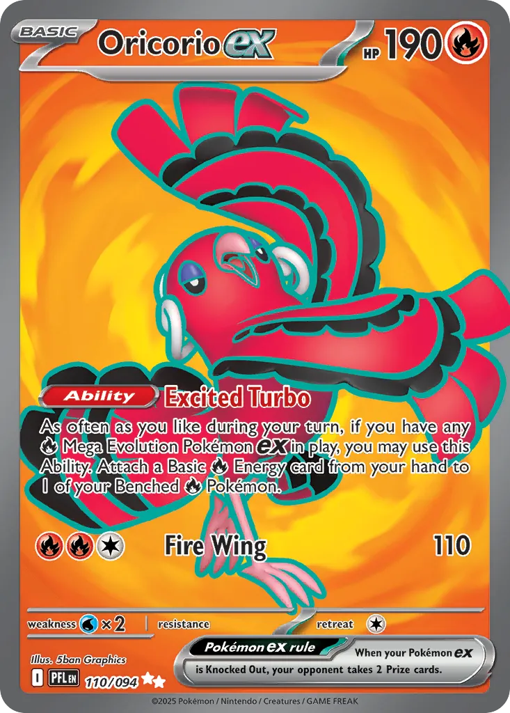 Oricorio ex #110, Phantasmal Flames