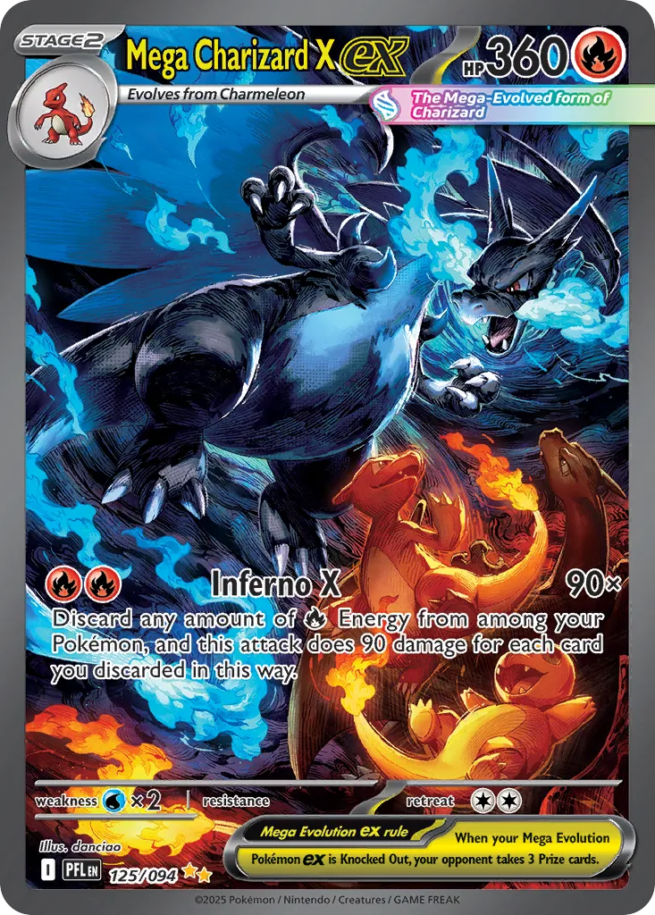 Mega Charizard X ex #125, Phantasmal Flames