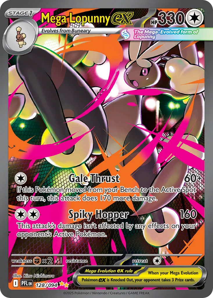 Mega Lopunny ex #128, Phantasmal Flames