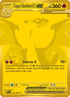 Mega Charizard X ex #130, Phantasmal Flames