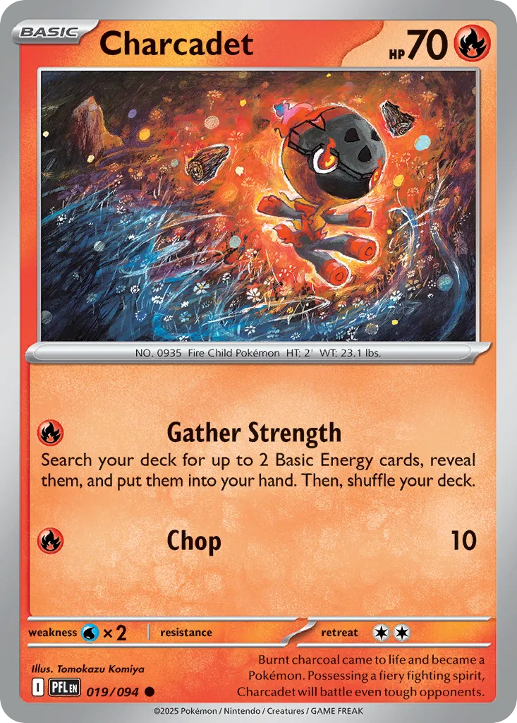 Charcadet #19, Phantasmal Flames Reverse Holo