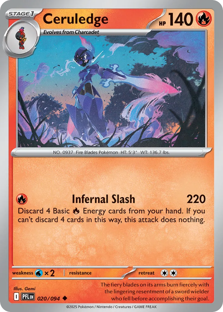 Ceruledge #20, Phantasmal Flames