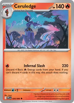 Ceruledge #20, Reverse Holo