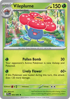 Vileplume #3, Reverse Holo