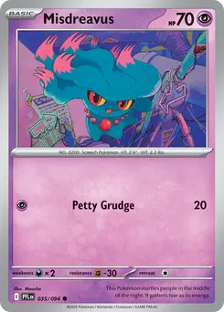 Misdreavus #35, Reverse Holo
