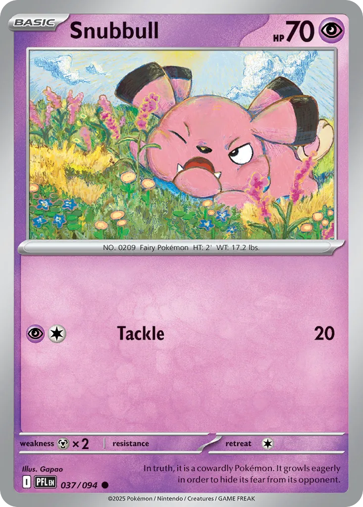 Snubbull #37, Phantasmal Flames Reverse Holo