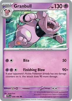 Granbull #38, Reverse Holo
