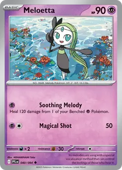 Meloetta #40, Reverse Holo