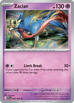 Zacian #45, Build & Battle Box