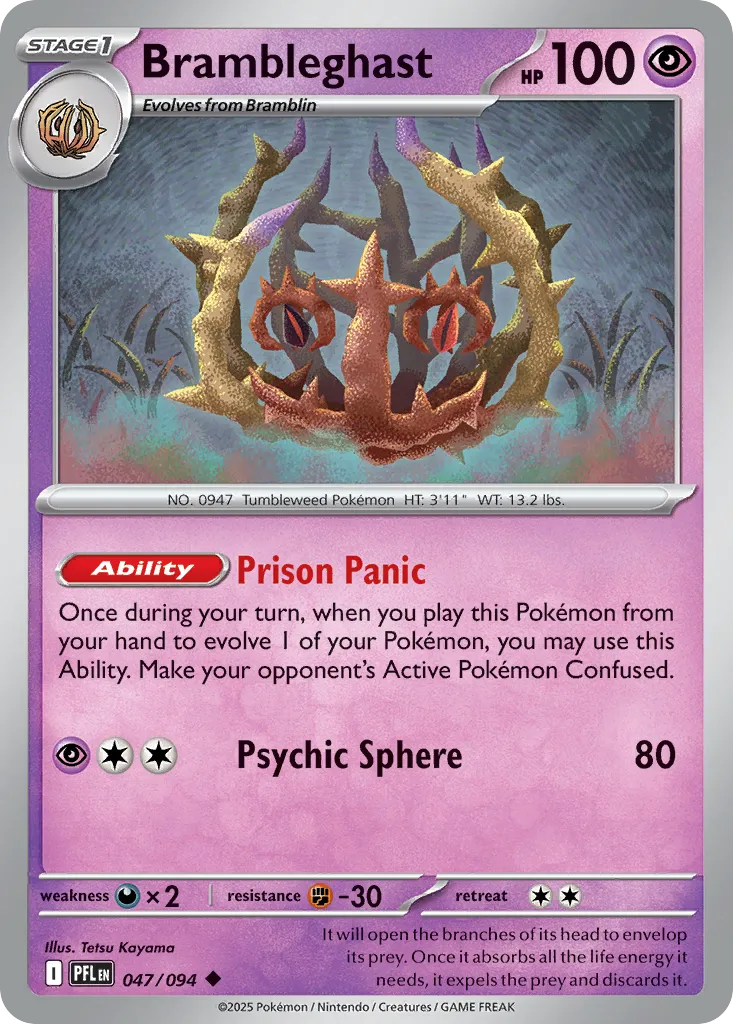 Brambleghast #47, Phantasmal Flames Reverse Holo