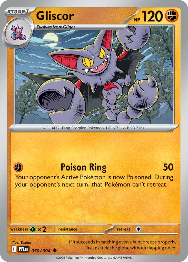Gliscor #50, Phantasmal Flames