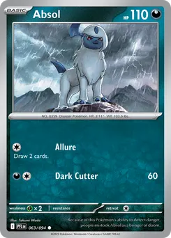 Absol #63, Reverse Holo