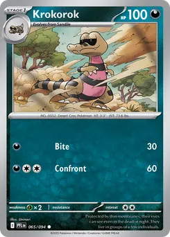 Krokorok #65, Reverse Holo