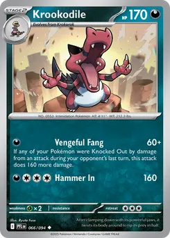 Krookodile #66, Reverse Holo