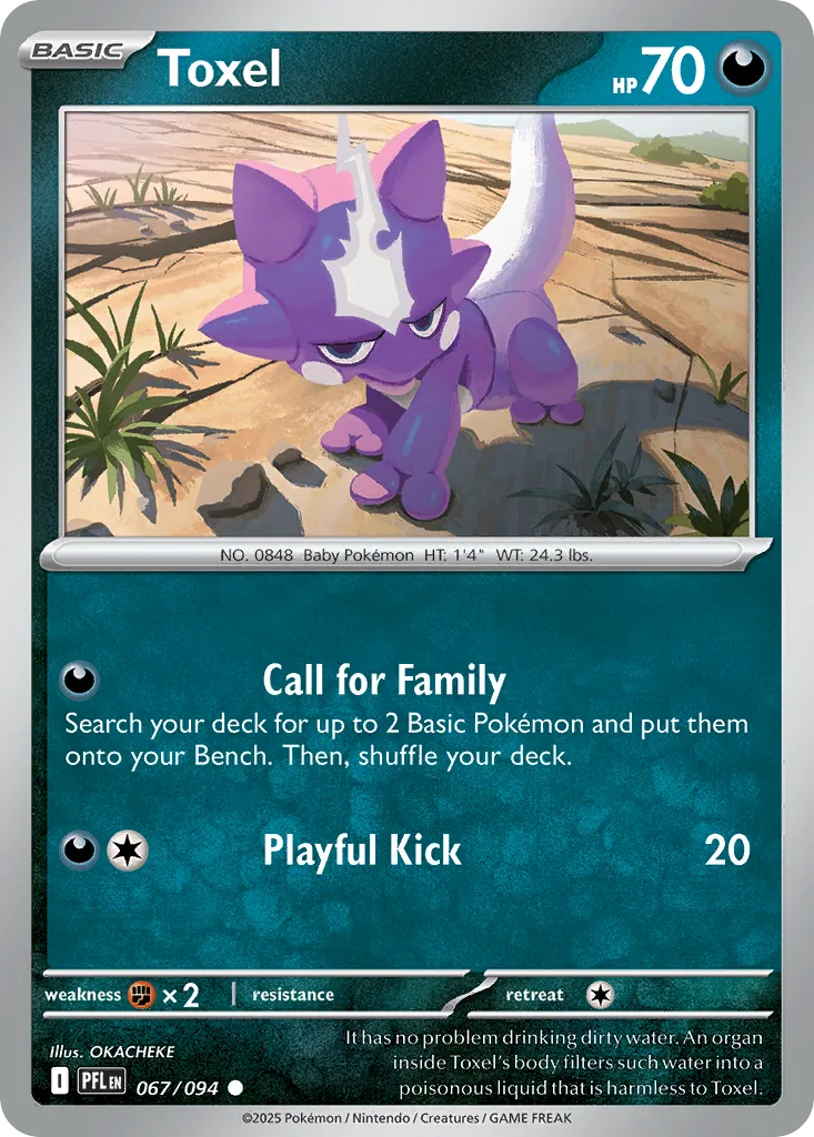 Toxel #67, Phantasmal Flames Reverse Holo