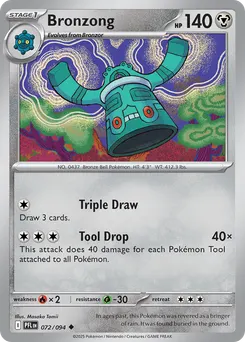Bronzong #72, Reverse Holo