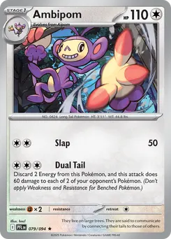 Ambipom #79, Reverse Holo