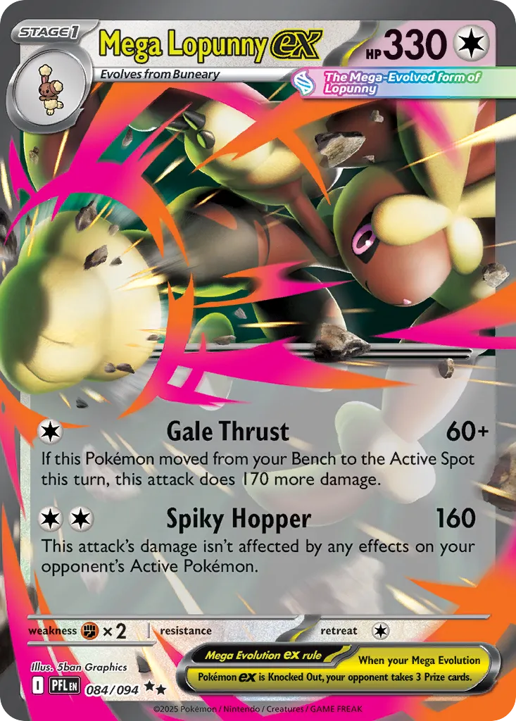 Mega Lopunny ex #84, Phantasmal Flames