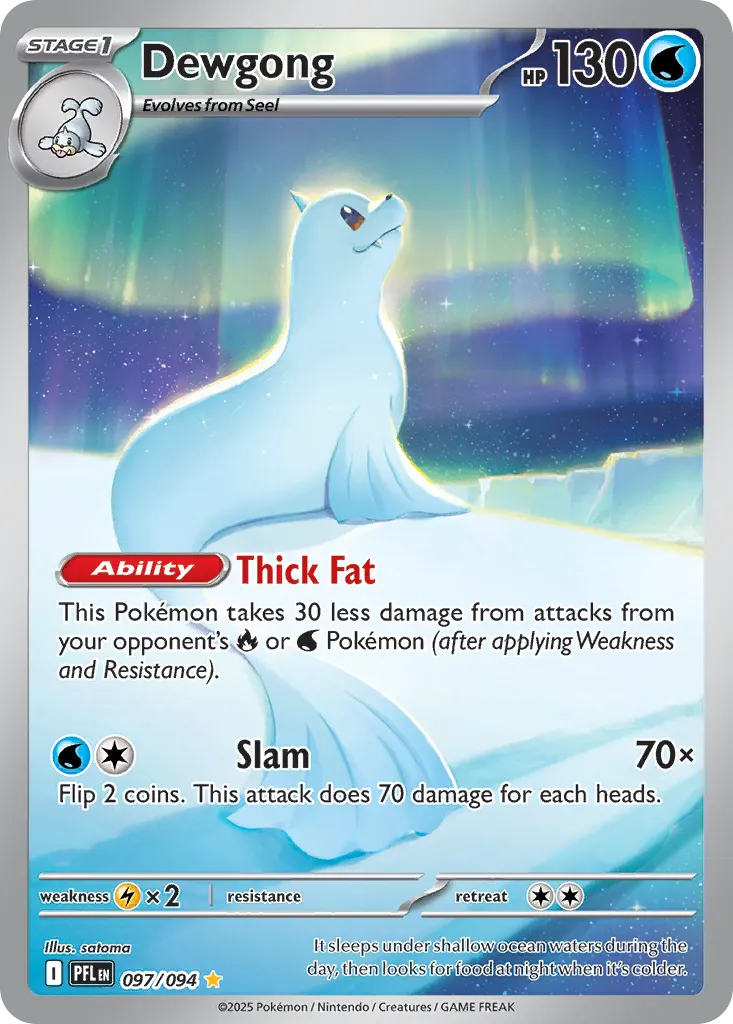 Dewgong #97, Phantasmal Flames