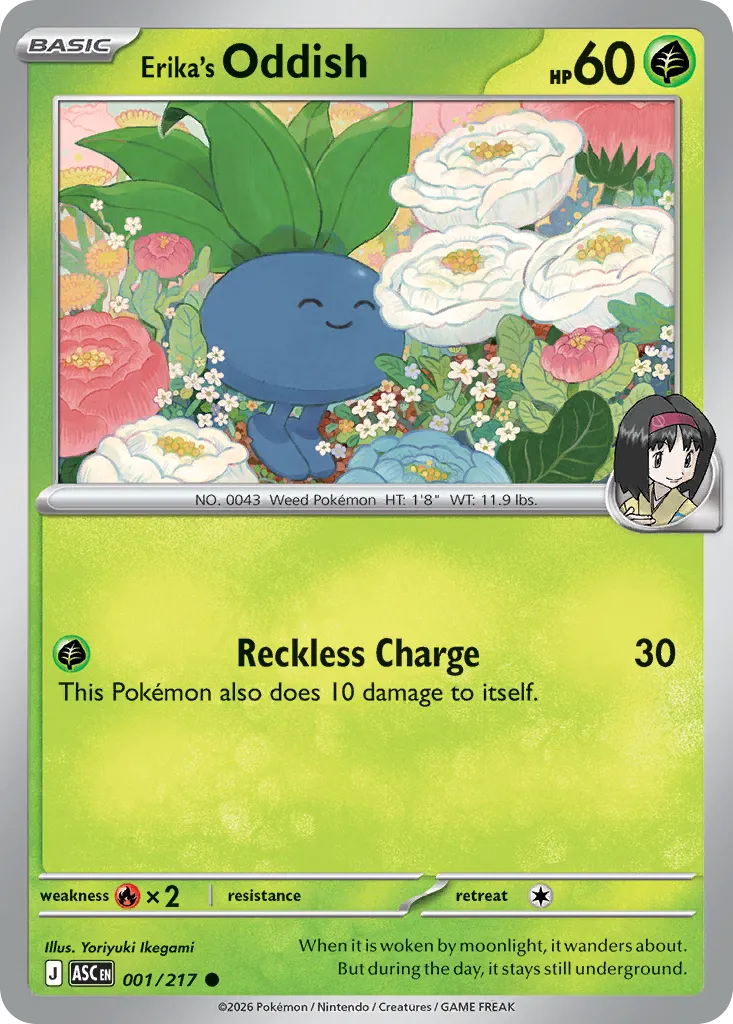 Erika's Oddish #1, Ascended Heroes Reverse Holo