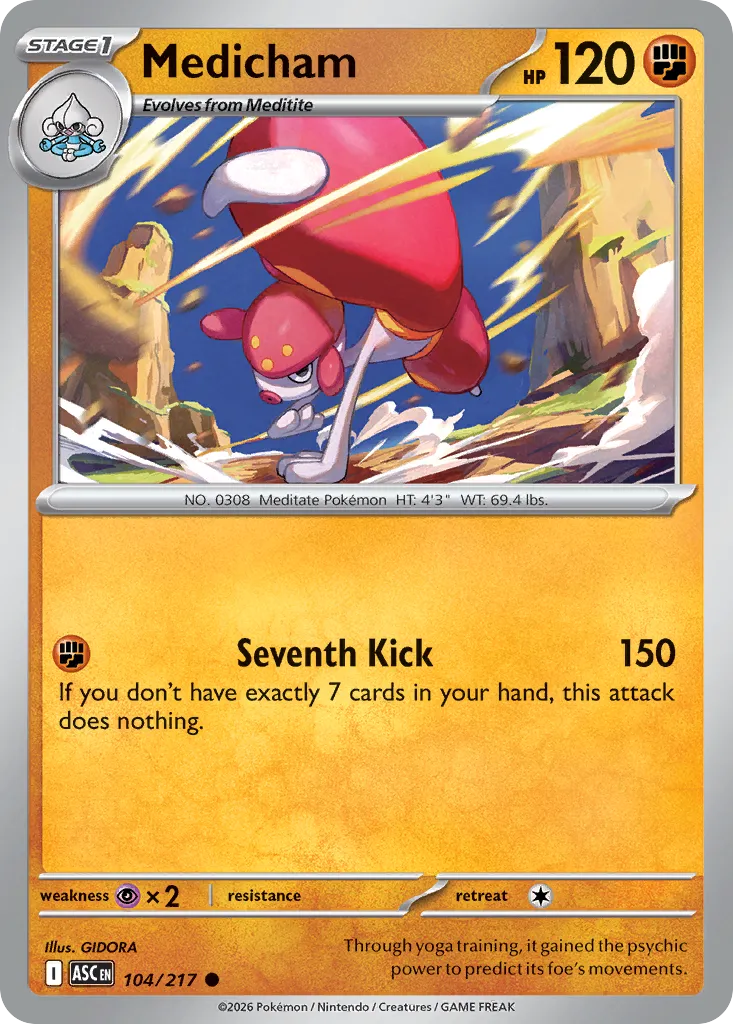 Medicham #104, Ascended Heroes Reverse Holo