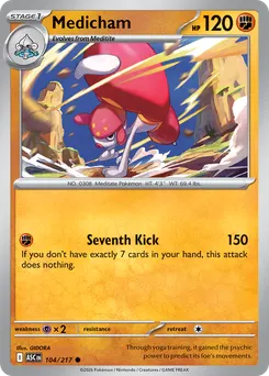 Medicham #104, Reverse Holo