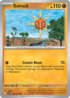 Solrock #106, Reverse Holo