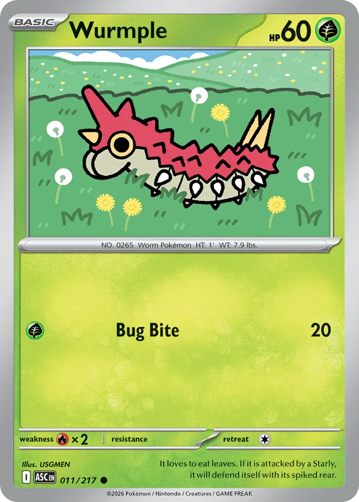 Wurmple #11, Ascended Heroes