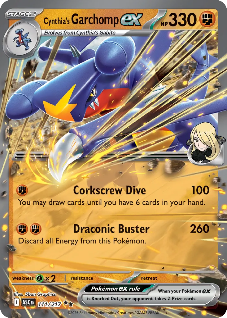 Cynthia's Garchomp ex #111, Ascended Heroes