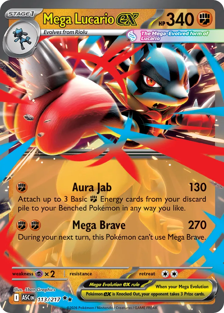 Mega Lucario ex #113, Ascended Heroes