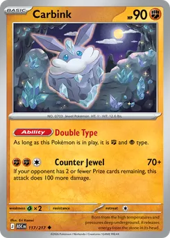 Carbink #117, Reverse Holo