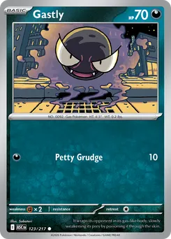 Gastly #123, Reverse Holo