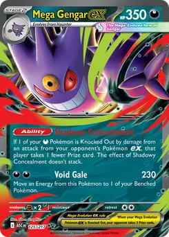 Mega Gengar ex #125, Standard