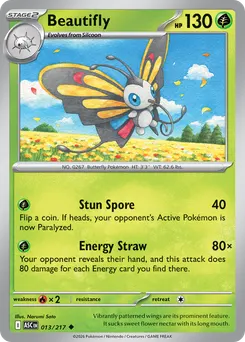 Beautifly #13, Reverse Holo