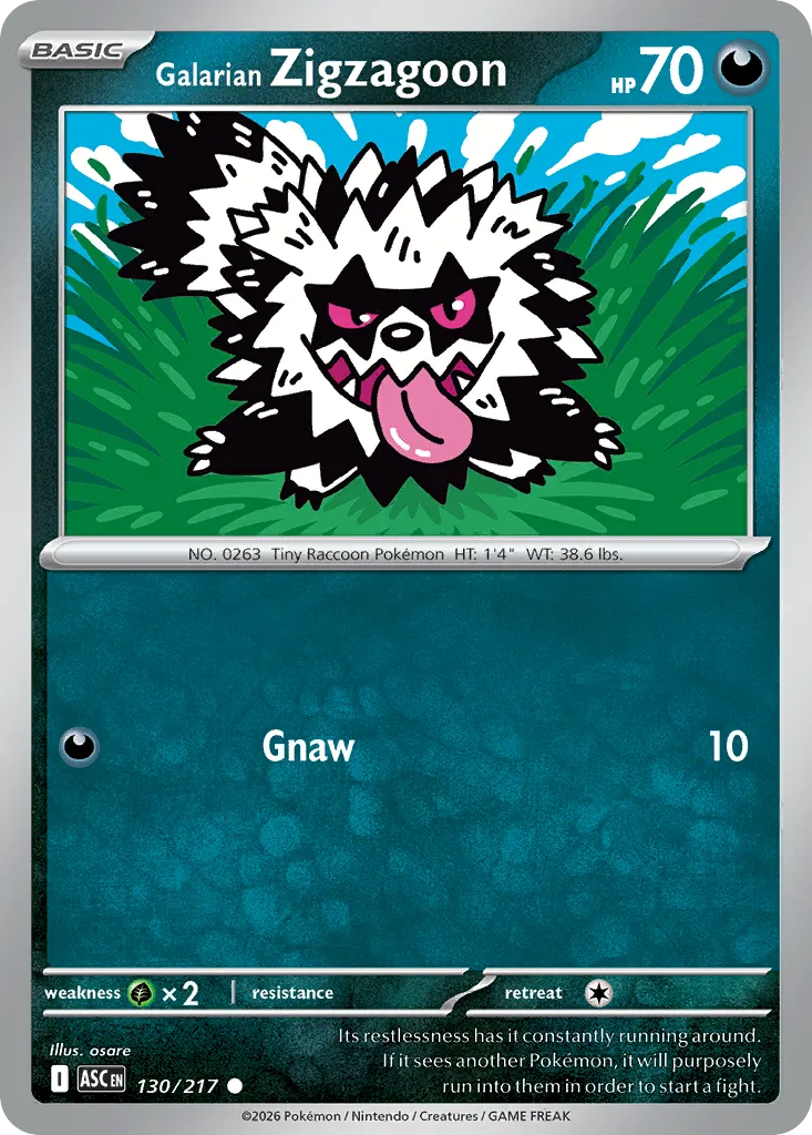Galarian Zigzagoon #130, Ascended Heroes