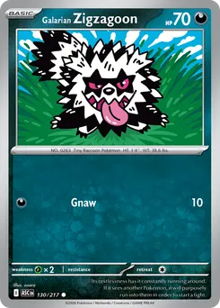 Galarian Zigzagoon #130, Reverse Holo
