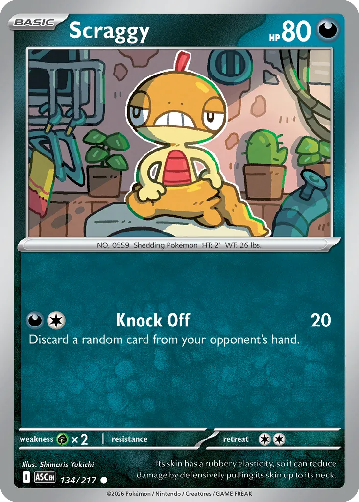 Scraggy #134, Ascended Heroes